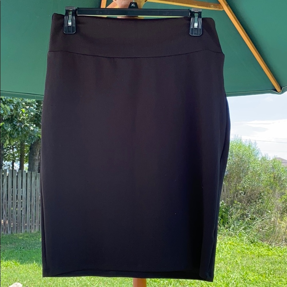 Solid Black 2XL LuLaRoe Cassie Skirt